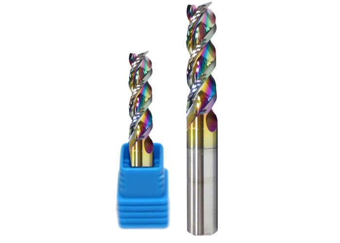 Tungsten Carbide End Mills For Aluminum Plastic / Cnc Flute Carbide Mill Bits